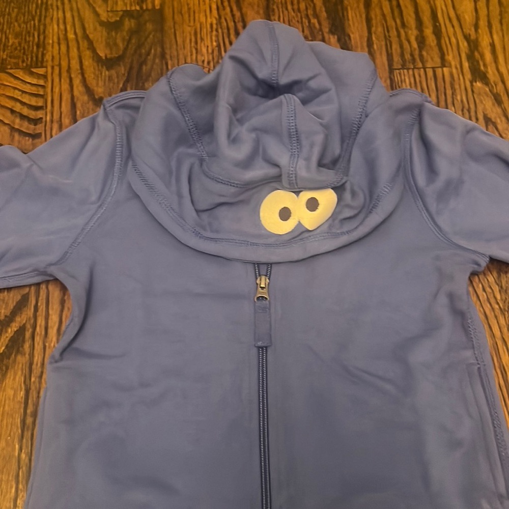 Cookie Monster zip up sweatshirt